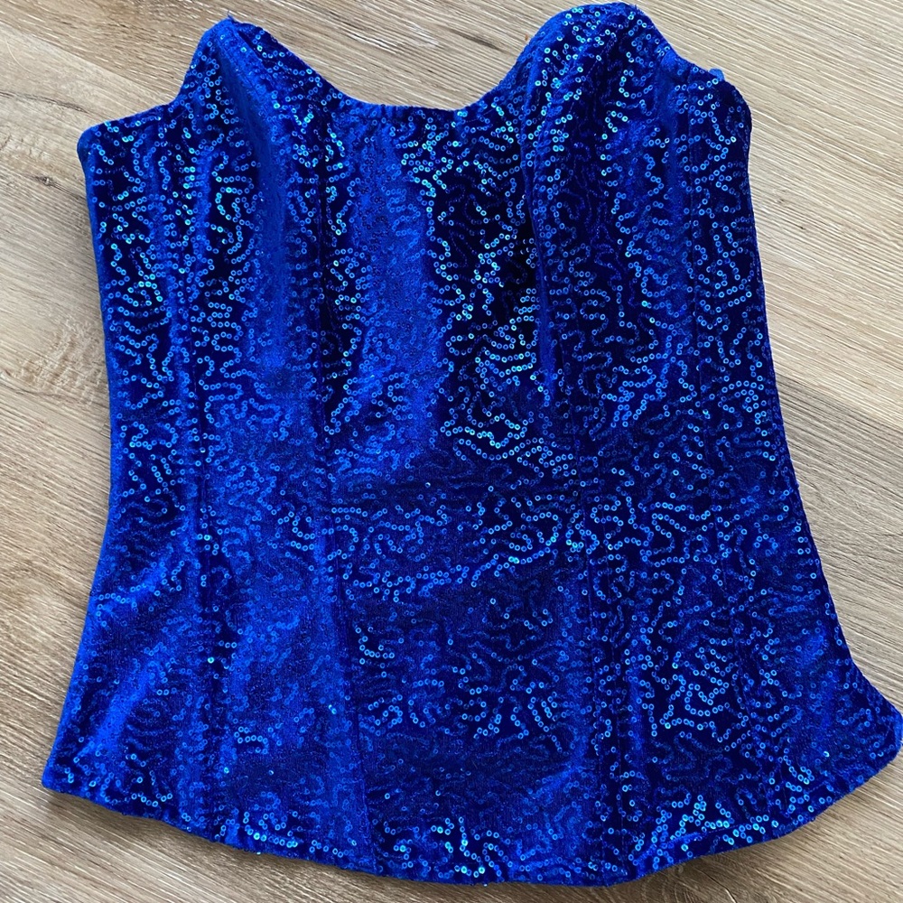Fredericks of Hollywood sequinned corset.